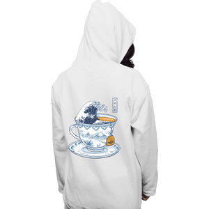 Shirts Pullover Hoodies, Unisex / Small / White The Great Kanagawa Tea