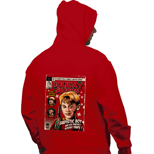Daily_Deal_Shirts Pullover Hoodies, Unisex / Small / Red Holiday Stories