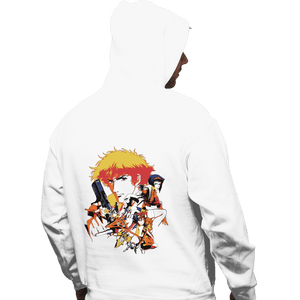 Daily_Deal_Shirts Pullover Hoodies, Unisex / Small / White Retro Space Cowboy