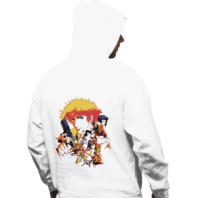 Daily_Deal_Shirts Pullover Hoodies, Unisex / Small / White Retro Space Cowboy