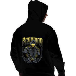 Daily_Deal_Shirts Pullover Hoodies, Unisex / Small / Black Scorpion Crest