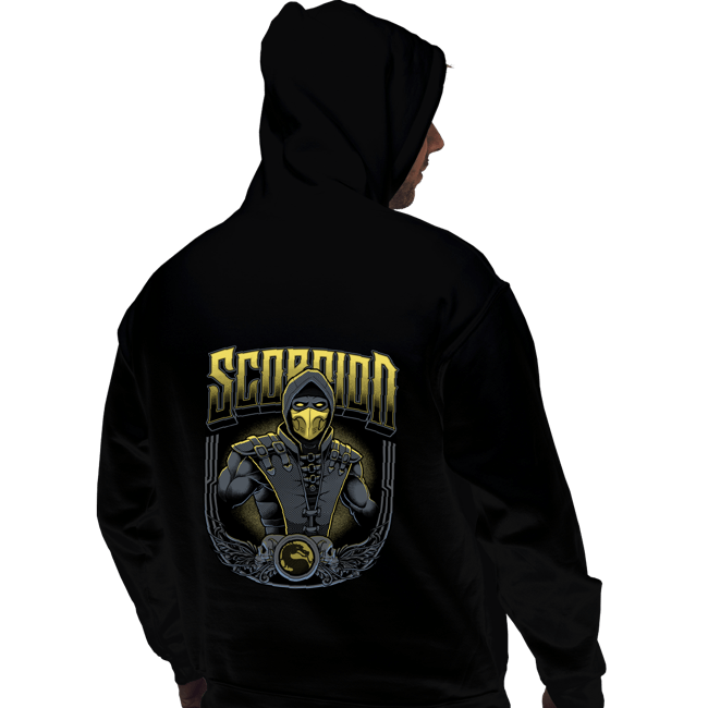 Daily_Deal_Shirts Pullover Hoodies, Unisex / Small / Black Scorpion Crest