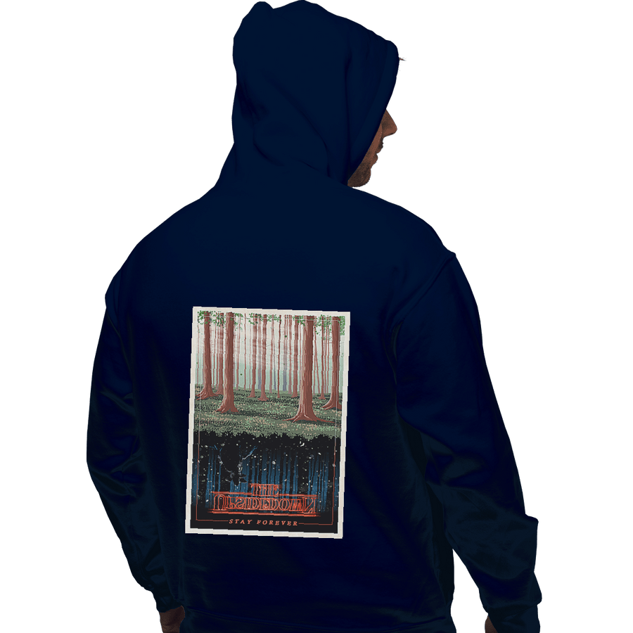 Shirts Pullover Hoodies, Unisex / Small / Navy Visit the Upside Down