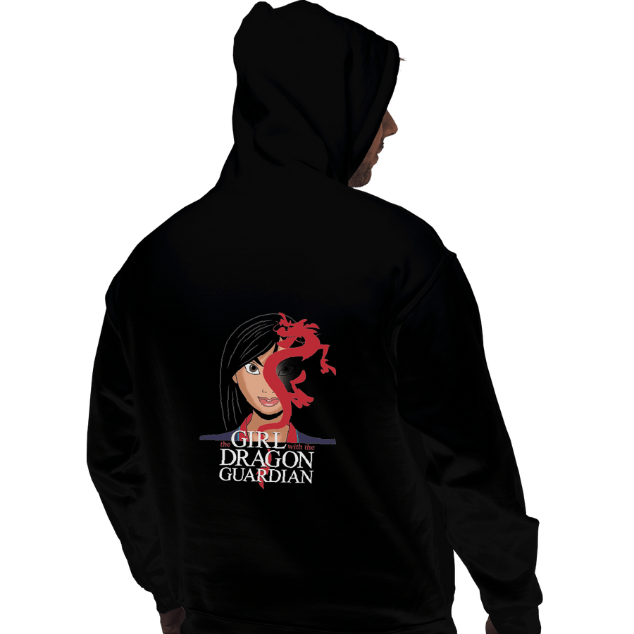 Shirts Zippered Hoodies, Unisex / Small / Black The Girl With The Dragon Guardian