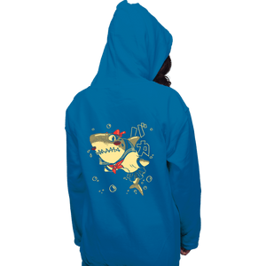 Shirts Pullover Hoodies, Unisex / Small / Sapphire Tsundere Shark