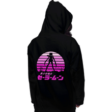 Load image into Gallery viewer, Shirts Pullover Hoodies, Unisex / Small / Black Sailor Moon Sun Set
