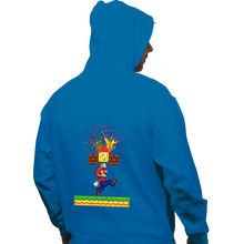 Load image into Gallery viewer, Shirts Pullover Hoodies, Unisex / Small / Sapphire Super Paint Splatter
