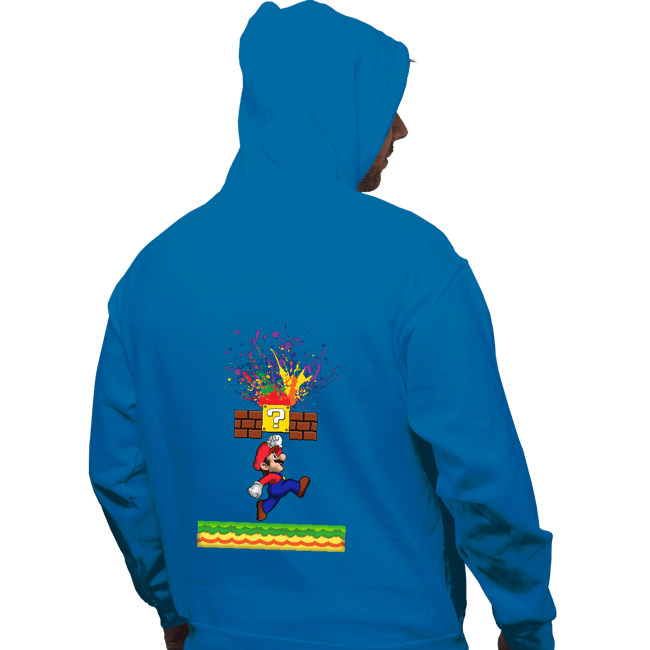 Shirts Pullover Hoodies, Unisex / Small / Sapphire Super Paint Splatter