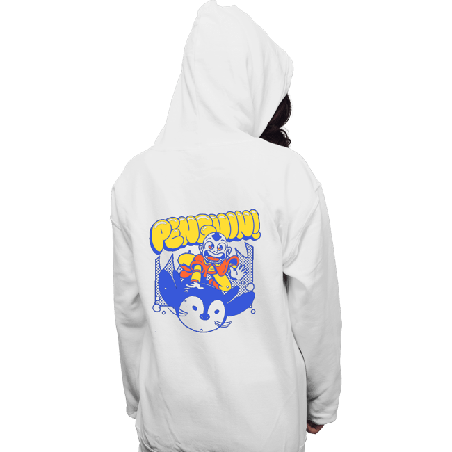 Shirts Pullover Hoodies, Unisex / Small / White Penguin Sledding