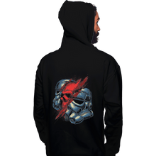Load image into Gallery viewer, Shirts Pullover Hoodies, Unisex / Small / Black Red Storm

