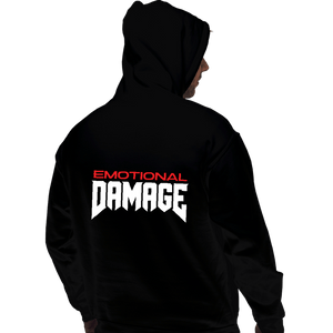 Daily_Deal_Shirts Pullover Hoodies, Unisex / Small / Black Emotional Damage