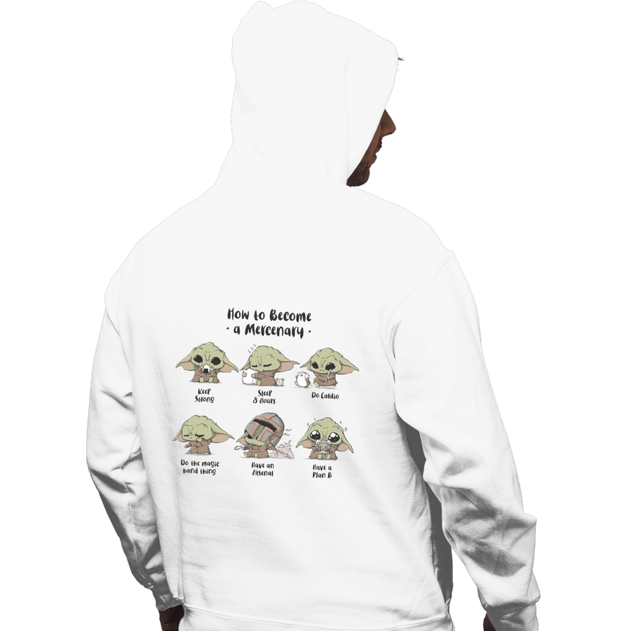 Shirts Zippered Hoodies, Unisex / Small / White Become A Mercenary