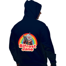 Load image into Gallery viewer, Shirts Pullover Hoodies, Unisex / Small / Navy Bifrost Jane
