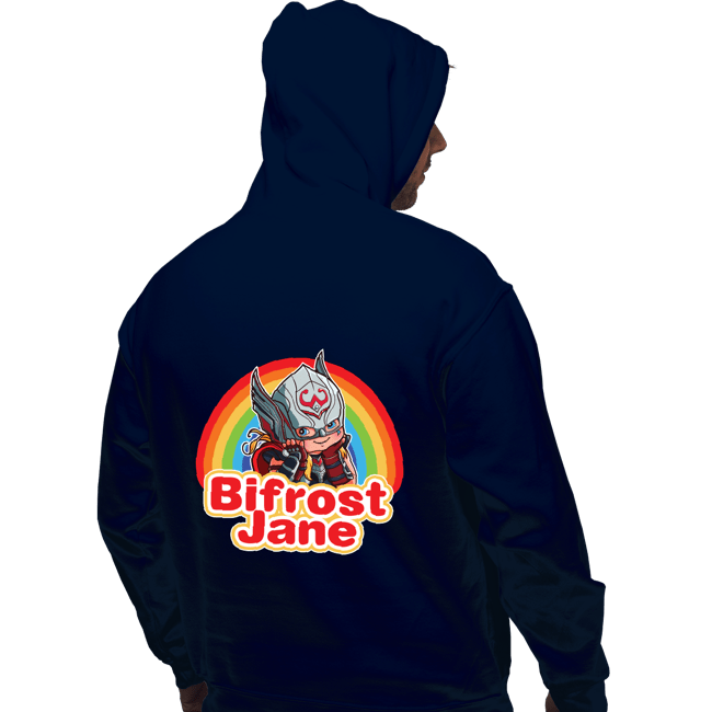 Shirts Pullover Hoodies, Unisex / Small / Navy Bifrost Jane