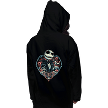 Load image into Gallery viewer, Daily_Deal_Shirts Pullover Hoodies, Unisex / Small / Black Heart Jack Skellington
