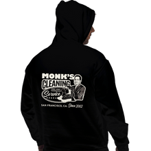 Load image into Gallery viewer, Shirts Pullover Hoodies, Unisex / Small / Black Monk Cleaning Service
