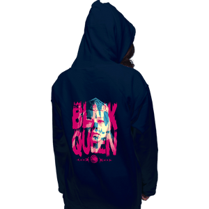 Daily_Deal_Shirts Pullover Hoodies, Unisex / Small / Navy The Black Queen