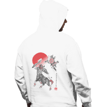 Load image into Gallery viewer, Shirts Pullover Hoodies, Unisex / Small / White Battle In Death Mountain Sumi-e

