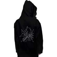 Load image into Gallery viewer, Shirts Zippered Hoodies, Unisex / Small / Black Minimal Witcher
