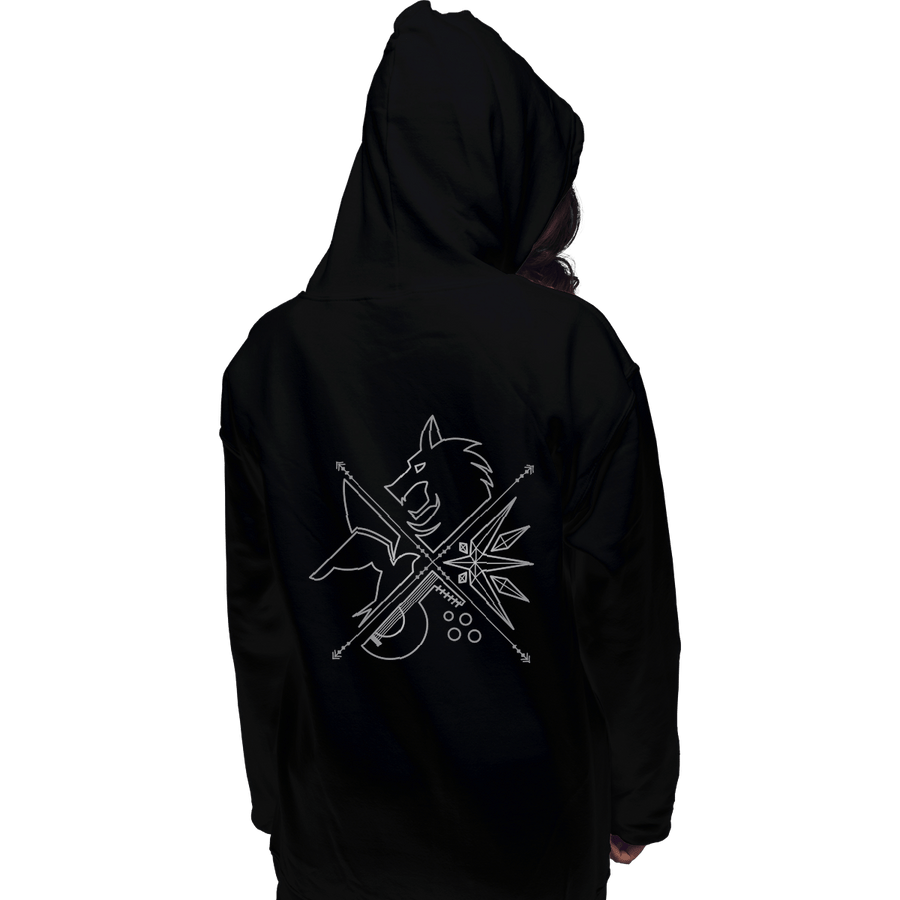 Shirts Zippered Hoodies, Unisex / Small / Black Minimal Witcher