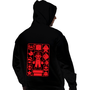 Daily_Deal_Shirts Pullover Hoodies, Unisex / Small / Black Mario Model Sprue