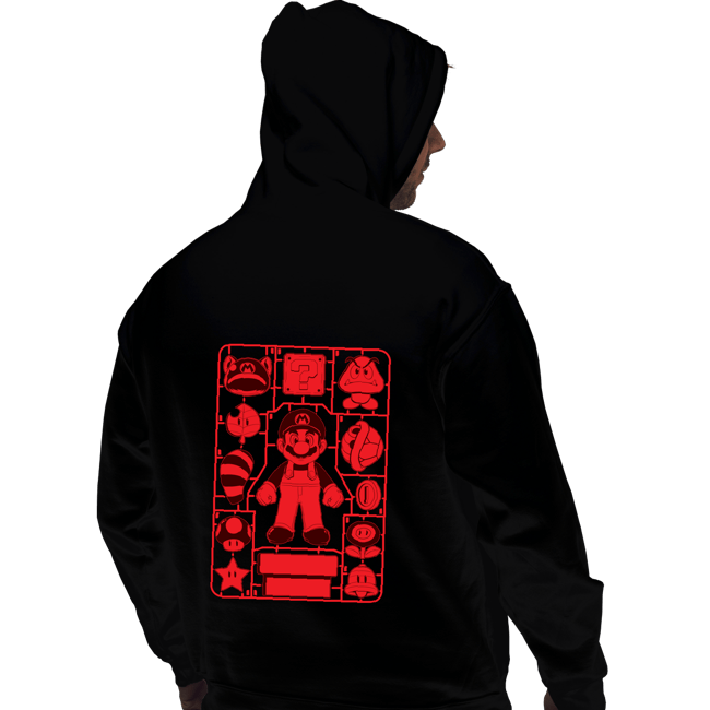 Daily_Deal_Shirts Pullover Hoodies, Unisex / Small / Black Mario Model Sprue