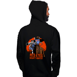 Daily_Deal_Shirts Pullover Hoodies, Unisex / Small / Black Red Eyes Bounty Hunter