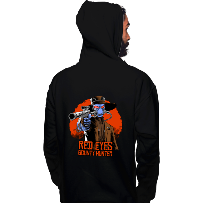 Daily_Deal_Shirts Pullover Hoodies, Unisex / Small / Black Red Eyes Bounty Hunter