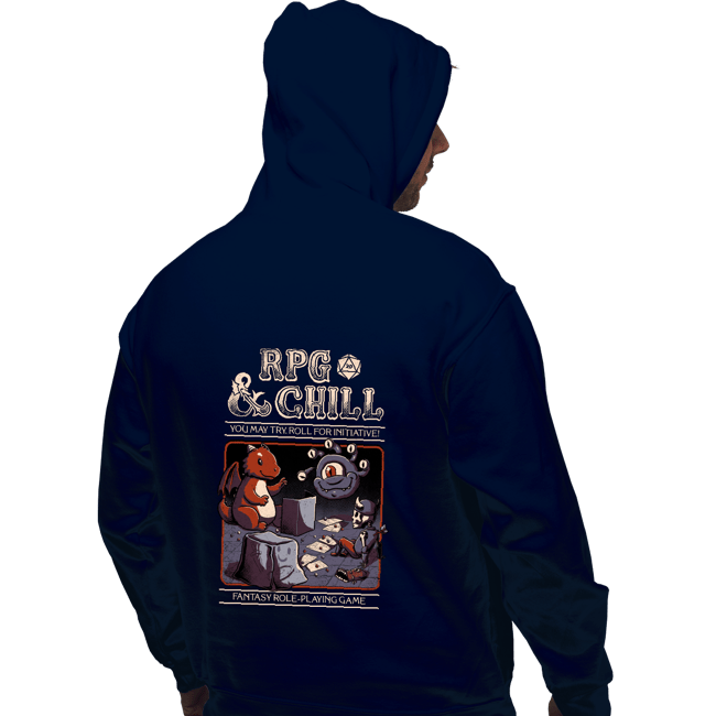 Secret_Shirts Pullover Hoodies, Unisex / Small / Navy RPG And Chill