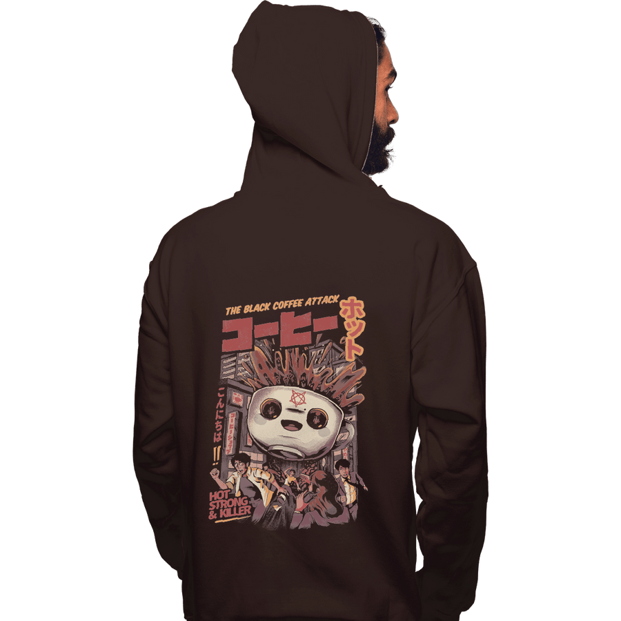 Shirts Pullover Hoodies, Unisex / Small / Dark Chocolate Black Coffee Attack