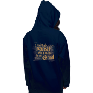 Shirts Zippered Hoodies, Unisex / Small / Navy Up To No Good
