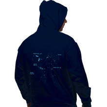 Load image into Gallery viewer, Shirts Pullover Hoodies, Unisex / Small / Navy Virtual On: Cyber Troopers
