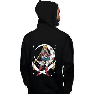Daily_Deal_Shirts Pullover Hoodies, Unisex / Small / Black Full Armor Moon