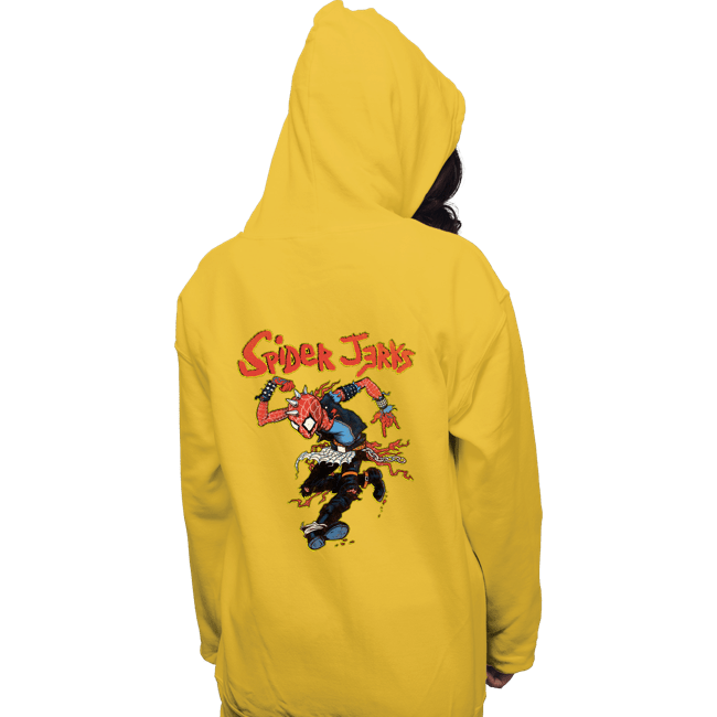 Daily_Deal_Shirts Pullover Hoodies, Unisex / Small / Gold Spider Jerks