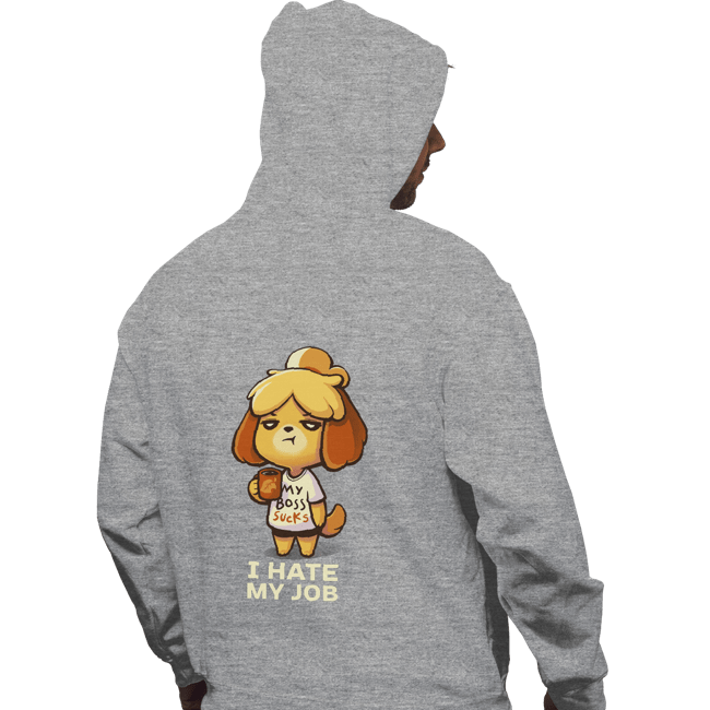 Shirts Pullover Hoodies, Unisex / Small / Sports Grey Hate My Job
