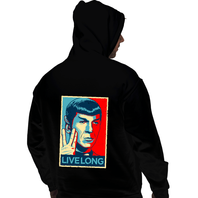 Daily_Deal_Shirts Pullover Hoodies, Unisex / Small / Black Live Long