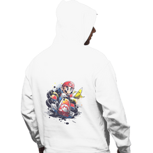 Load image into Gallery viewer, Shirts Pullover Hoodies, Unisex / Small / White Go Kart Watercolor
