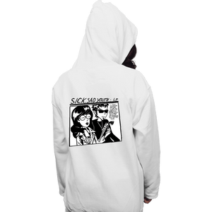 Daily_Deal_Shirts Pullover Hoodies, Unisex / Small / White Sick Sad Youth
