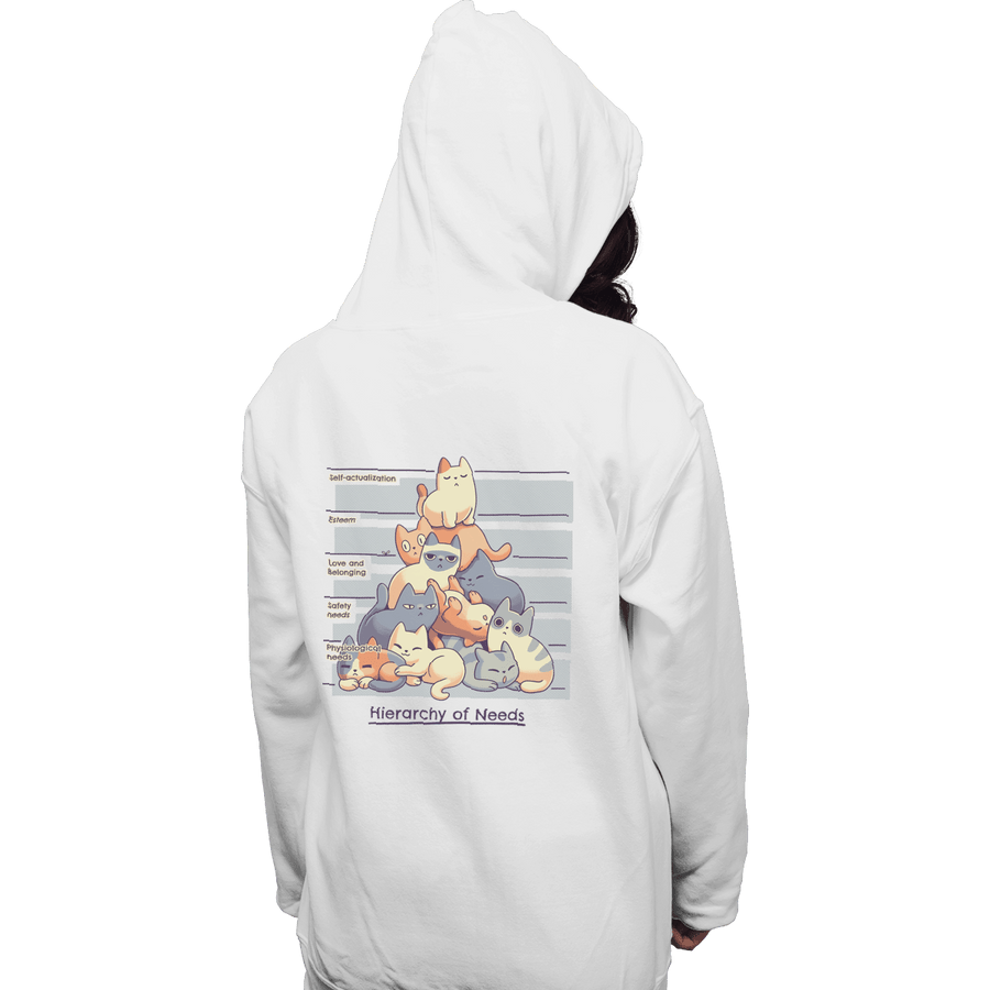 Shirts Pullover Hoodies, Unisex / Small / White Maslow's Purramyd