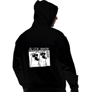 Daily_Deal_Shirts Pullover Hoodies, Unisex / Small / Black Alien Youth