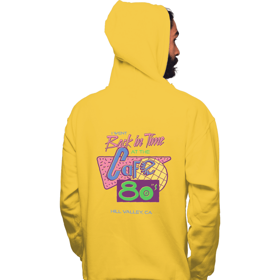 Shirts Zippered Hoodies, Unisex / Small / White Cafe 80s
