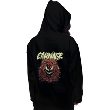 Load image into Gallery viewer, Shirts Pullover Hoodies, Unisex / Small / Black Carnage Red
