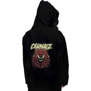 Shirts Pullover Hoodies, Unisex / Small / Black Carnage Red