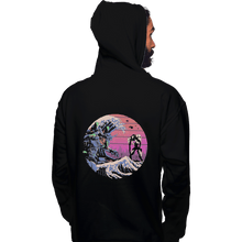 Load image into Gallery viewer, Shirts Zippered Hoodies, Unisex / Small / Black Retro Wave EVA
