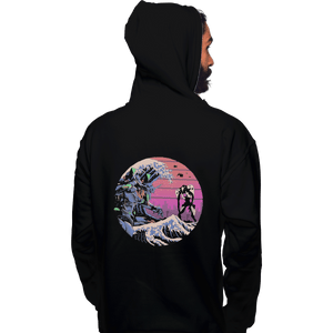 Shirts Zippered Hoodies, Unisex / Small / Black Retro Wave EVA