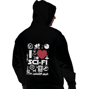 Shirts Zippered Hoodies, Unisex / Small / Black I Love Sci-Fi