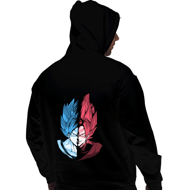 Shirts Pullover Hoodies, Unisex / Small / Black Blue VS Rose