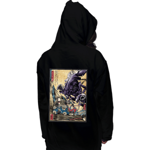 Daily_Deal_Shirts Pullover Hoodies, Unisex / Small / Black Aliens In Japan
