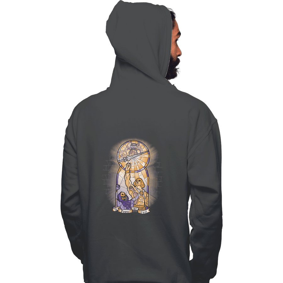 Shirts Pullover Hoodies, Unisex / Small / Charcoal In Power We Trust