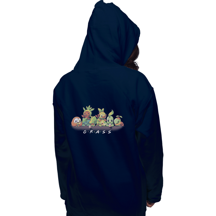 Shirts Pullover Hoodies, Unisex / Small / Navy Grass Friends